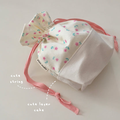 [Made To Order]Layer Cake Drawstring Bag