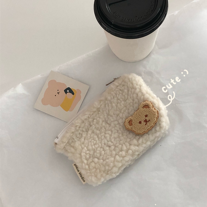 [Made To Order]Teddy Mini Zipper Pouch