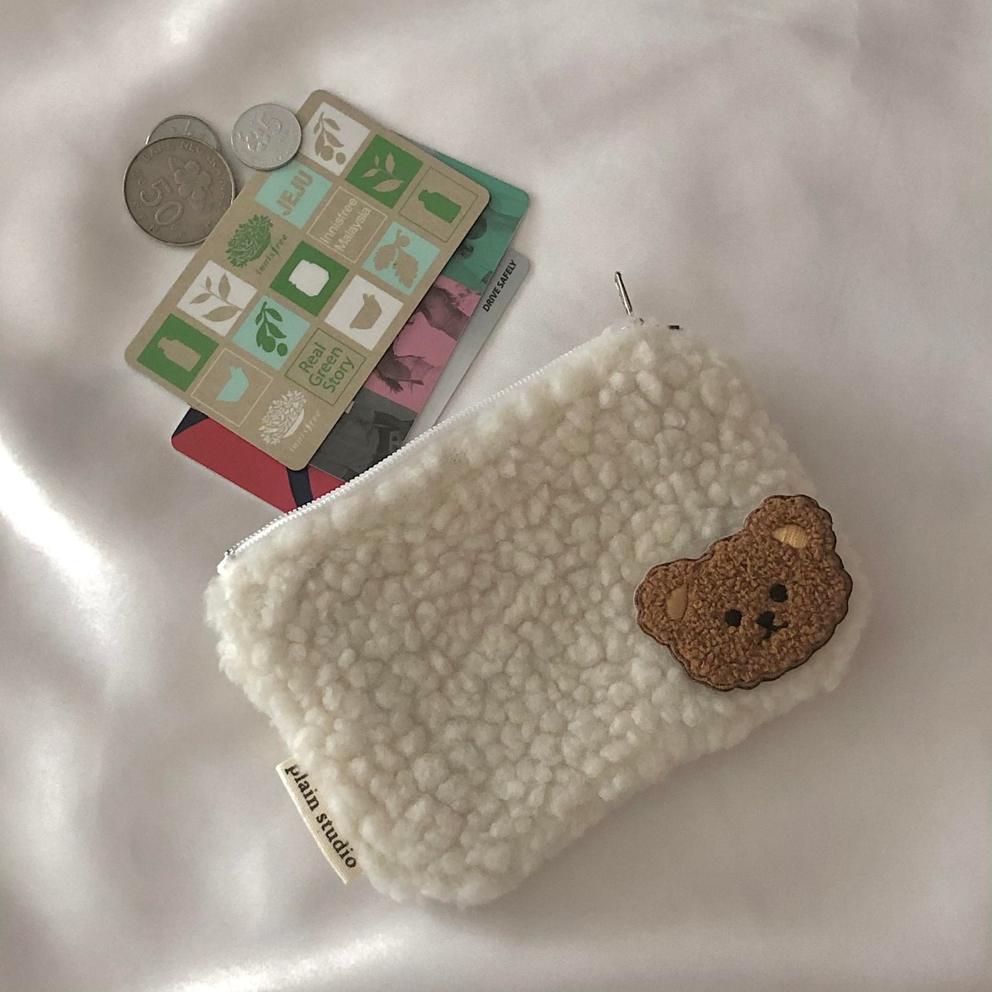 [Made To Order]Teddy Mini Zipper Pouch