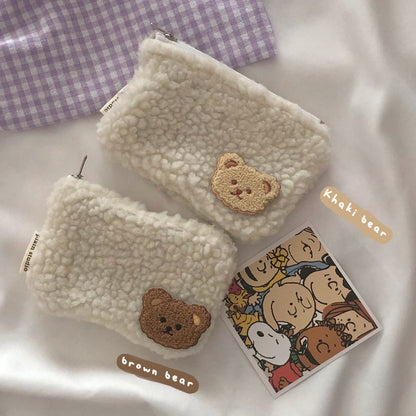 [Made To Order]Teddy Mini Zipper Pouch